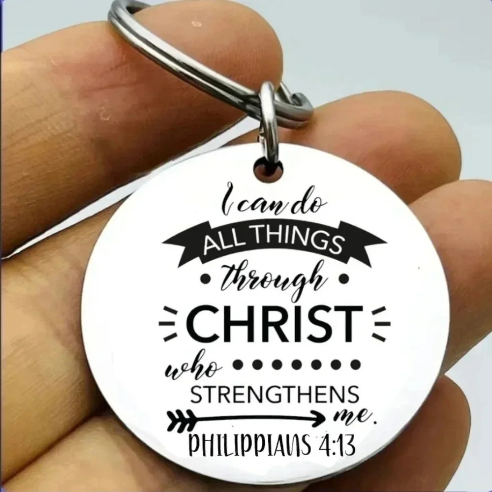 Christ who strengthen me Hot Bible Keychain